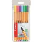STABILO Point 88 Pastel Fineliner wallet of 8 assorted colours 8 per pack