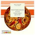 Waitrose Mediterranean Style Vegetable Quiche, 400g