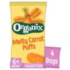 Organix Melty Carrot Puffs 7+ Months Stage 2 4 x 18g