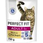 Perfect Fit Advanced Nutrition Chicken Adult Dry Cat Food 750g