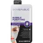 Skin Republic Biodegradable Bubble Purifying -+ Charcoal Sheet Face Mask