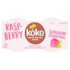 Koko Coconut Raspberry Plant Based Dairy Free Yogurt Alternative, 2x125g