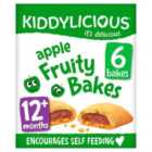 Kiddylicious Apple Fruity Bakes Baby Snacks 6 x 22g
