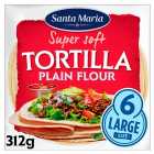 Santa Maria 6 Large Plain Flour Tortilla 312g