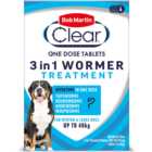 Bob Martin Clear 3 in 1 Dewormer Dogs - 4 Tablets