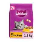 Whiskas Senior 7+ Dry Cat Food In Chicken 1.9kg