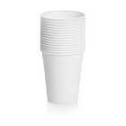 Essential Plastic White Cups 15 Pack