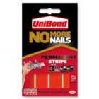 Unibond No More Nails Permanent Mounting Strips - Pack of 10