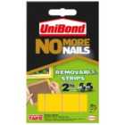 Unibond No More Nails Removable Adhesive Mounting Strips - Pack of 10