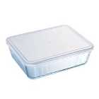 Pyrex Glass Dish with Plastic Lid - 2.6L