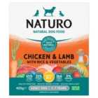 Naturo Adult Dog Chicken, Lamb & Rice With Vegetables 400g