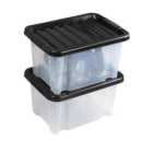 Topstore 012455/10 TopBox 35 Litre Containers with Lids (10 Pack)