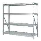 Clarke CS4700 Industrial Shelving with 4 Laminate Board Shelves (Silver)