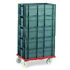 Barton Storage 88880-01PP/6420 Euro Container Dolly With 5 x 40L Containers