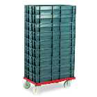 Barton Storage 88880-01PP/6412 Euro Container Dolly With 9 x 22L Containers