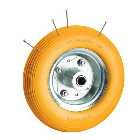 Clarke PF395 Puncture Proof Yellow Tyred Wheel 395mm