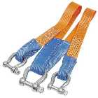 Lifting and Crane Webbing Towing Bridle with Shackles