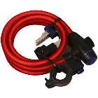Oxford 1.8m Cable Lock (Red)