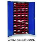Barton Topstore 013059 6 Shelf Cabinet with 52 TC4 Blue Containers