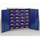 Barton Topstore 12026 5 Shelf Cabinet with 24 x TC4 Blue Bins