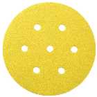 150mm 7-Hole Sanding Disc Diameter - Assorted Grit. Pack of 50