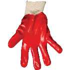 Blackrock Red PVC Knitwrist Gloves