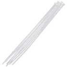 100 Pack White Cable Tie Set 150mm