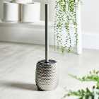 Silver Hammered Effect Toilet Brush