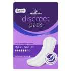 Morrisons Incontinence Comfort Maxi Night Pads 6 per pack