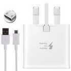 Samsung Galaxy 2A Mains Fast Charger + 1M Micro USB Cable - White