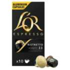 L'OR Ristretto Coffee Pods x10 Intensity 11 10 per pack