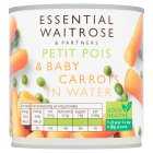 Essential Petits Pois with Baby Carrots, drained 265g