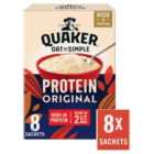 Quaker Oat So Simple Protein Original Porridge Sachets Cereal 8 per pack