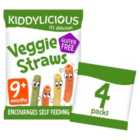 Kiddylicious Veggie Straws Baby Snacks Multi 4 x 12g