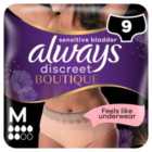 Always Discreet Incontinence Pants Boutique M 9 per pack