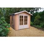 Shire 10 x 10 ft Barnsdale Double Door Log Cabin