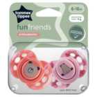  Tommee Tippee Fun Style Orthodontic Soothers 6-18M 2 per pack
