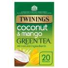 Twinings Coconut & Mango Green Tea 20 per pack