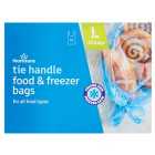 Morrisons 35 Large Tie Handle Food & Freezer Bags 35 Pack 35 per pack