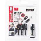 Trend SNAP/PC/A Snappy 4 Piece Countersink & Plug Cutter Set