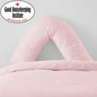 Non Iron Plain Dye Dusky Pink V-Shaped Pillowcase