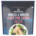  Morrisons 4 Wild Pink Salmon Fillets 360g