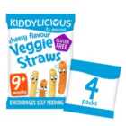 Kiddylicious Cheesy Flavoured Veggie Straws Baby Snacks Multi 4 x 12g