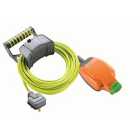 Masterplug 13A Pro-XT Weatherproof Trailing Socket High Visibility Cable - 10m