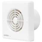 Manrose White Quiet Bathroom Extractor Fan with Timer - 100mm