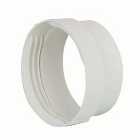 Manrose PVC White Round Male Connector - 100mm