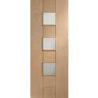 XL Joinery Messina Clear Glazed Oak 8 Panel Pre-Finished Internal Door - 1981 x 762mm