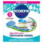 Ecozone Ultra All in One Dishwasher Tablets 72 per pack