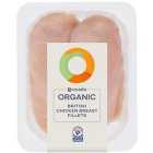 Ocado Organic Free Range Chicken Breast Fillets Typically: 375g