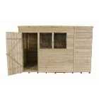 Forest Garden 10 x 6 ft Pent Overlap Pressure Treated Shed